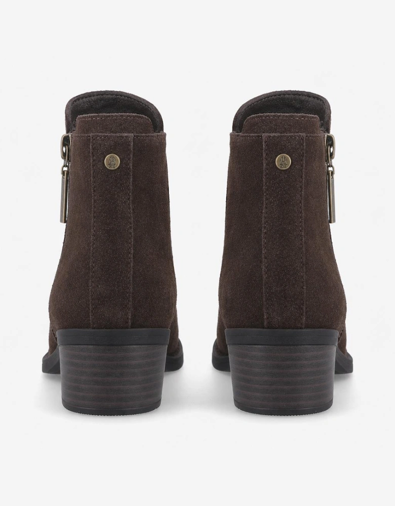 Hush Puppies Ingrid Zip Boot Womens Cowboy & Western Boots Chocolate