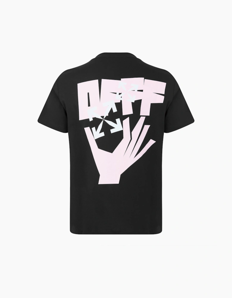 Hand Arrow Short Sleeve Slim Fit T Shirt Black