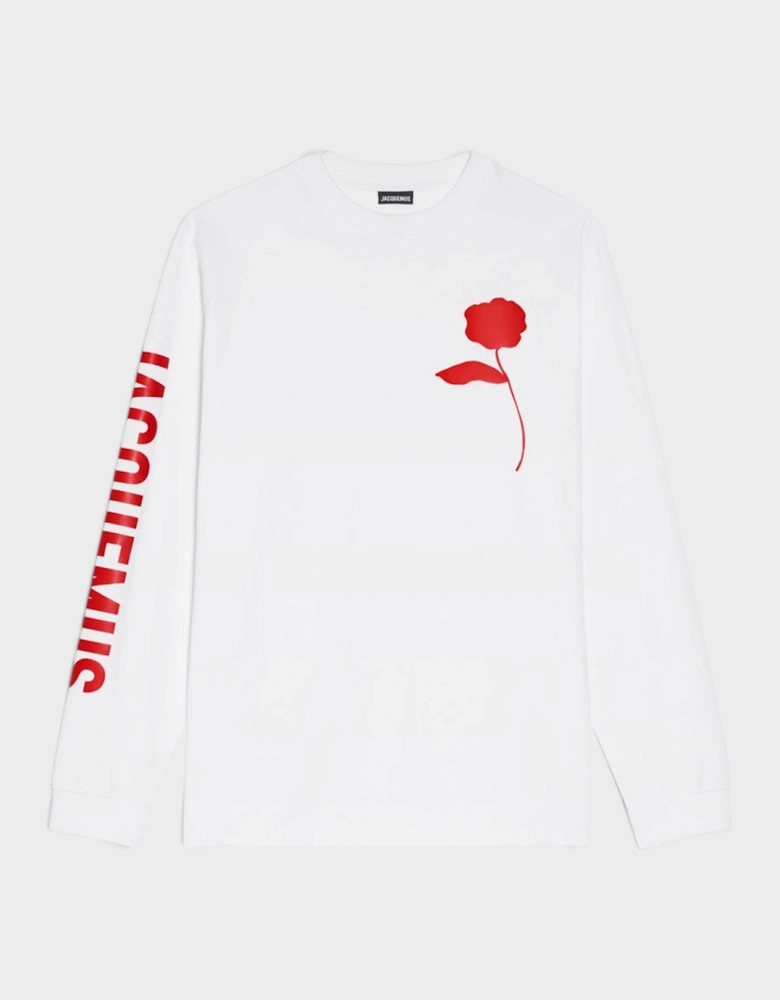 Le T Shirt Ciceri Red Solid Rose White