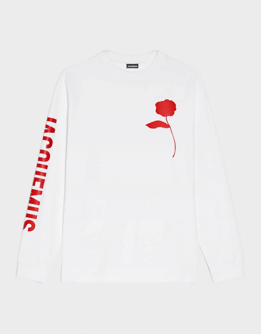 Le T Shirt Ciceri Red Solid Rose White