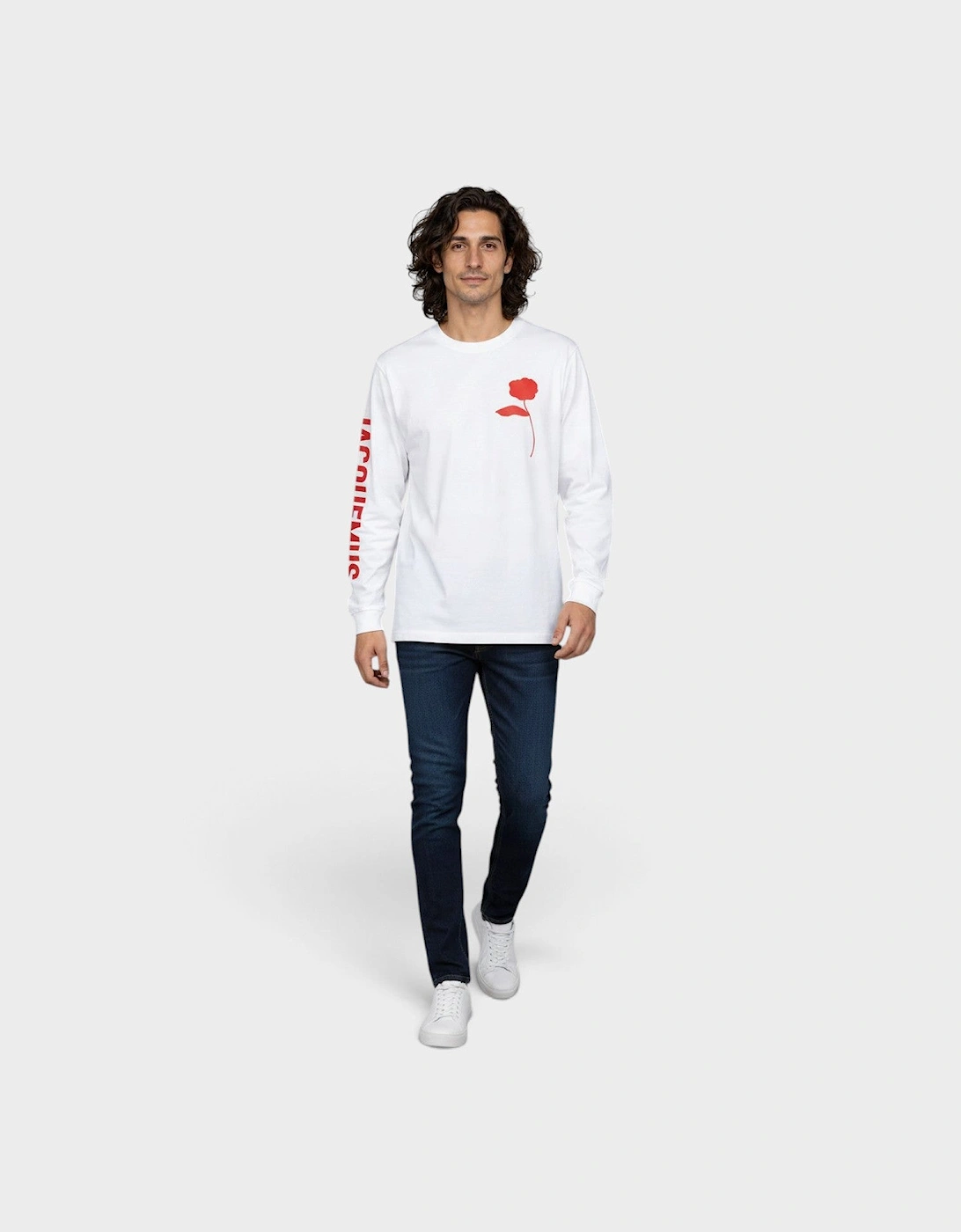 Le T Shirt Ciceri Red Solid Rose White