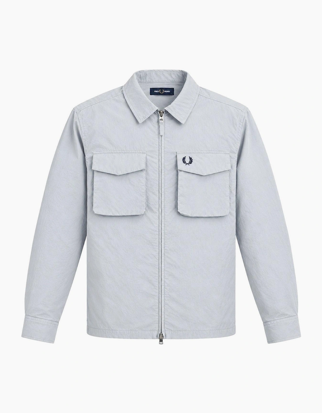 Fred Perry Ripstop Pocket Overshirt Dusky Blue