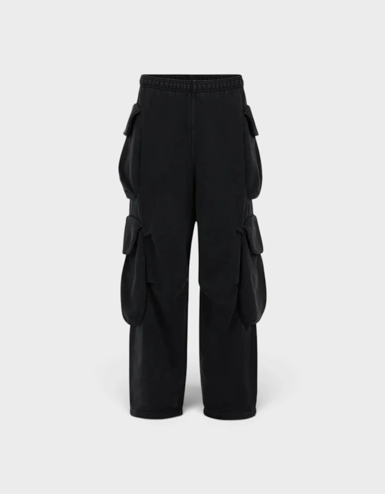 Heavy Gocar Cargo Sweatpants Soot Black