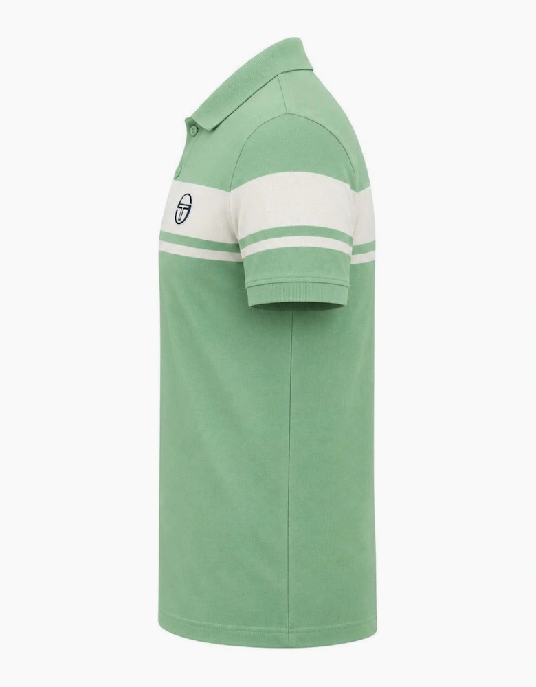 Sergio Tacchini Young Line Polo Shirt Quiet Green/Gardenia