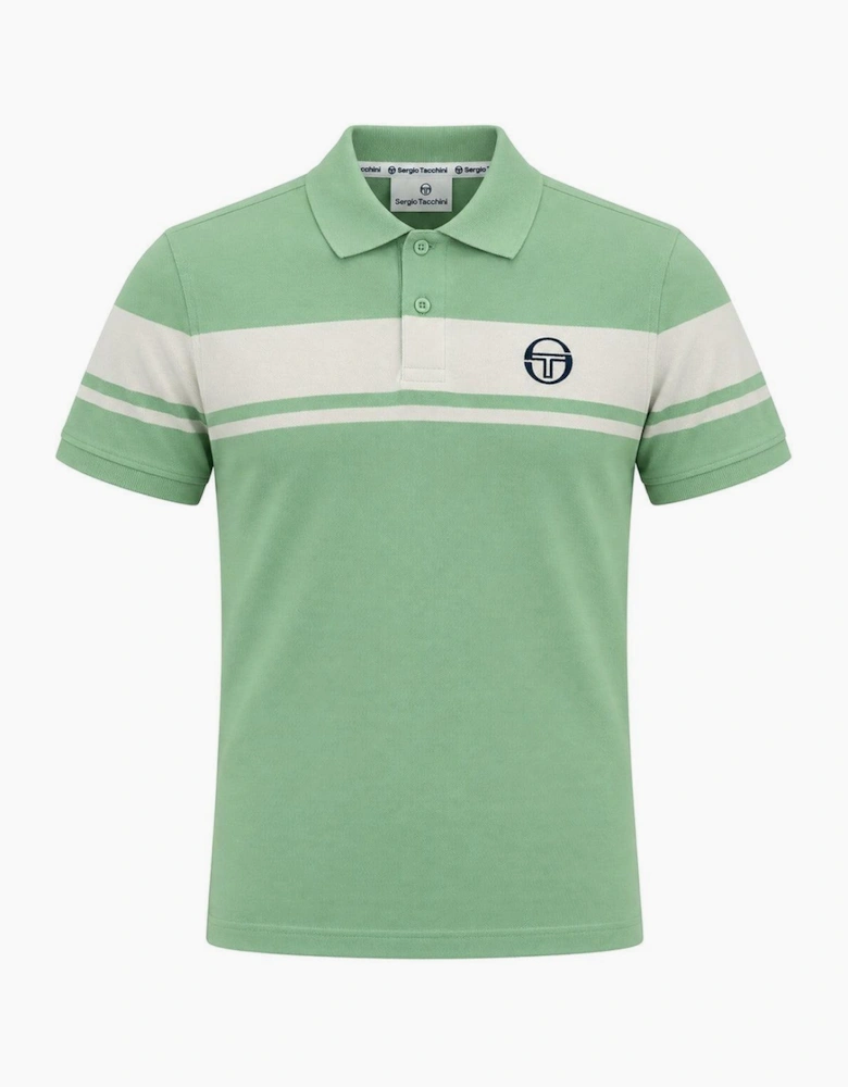 Sergio Tacchini Young Line Polo Shirt Quiet Green/Gardenia