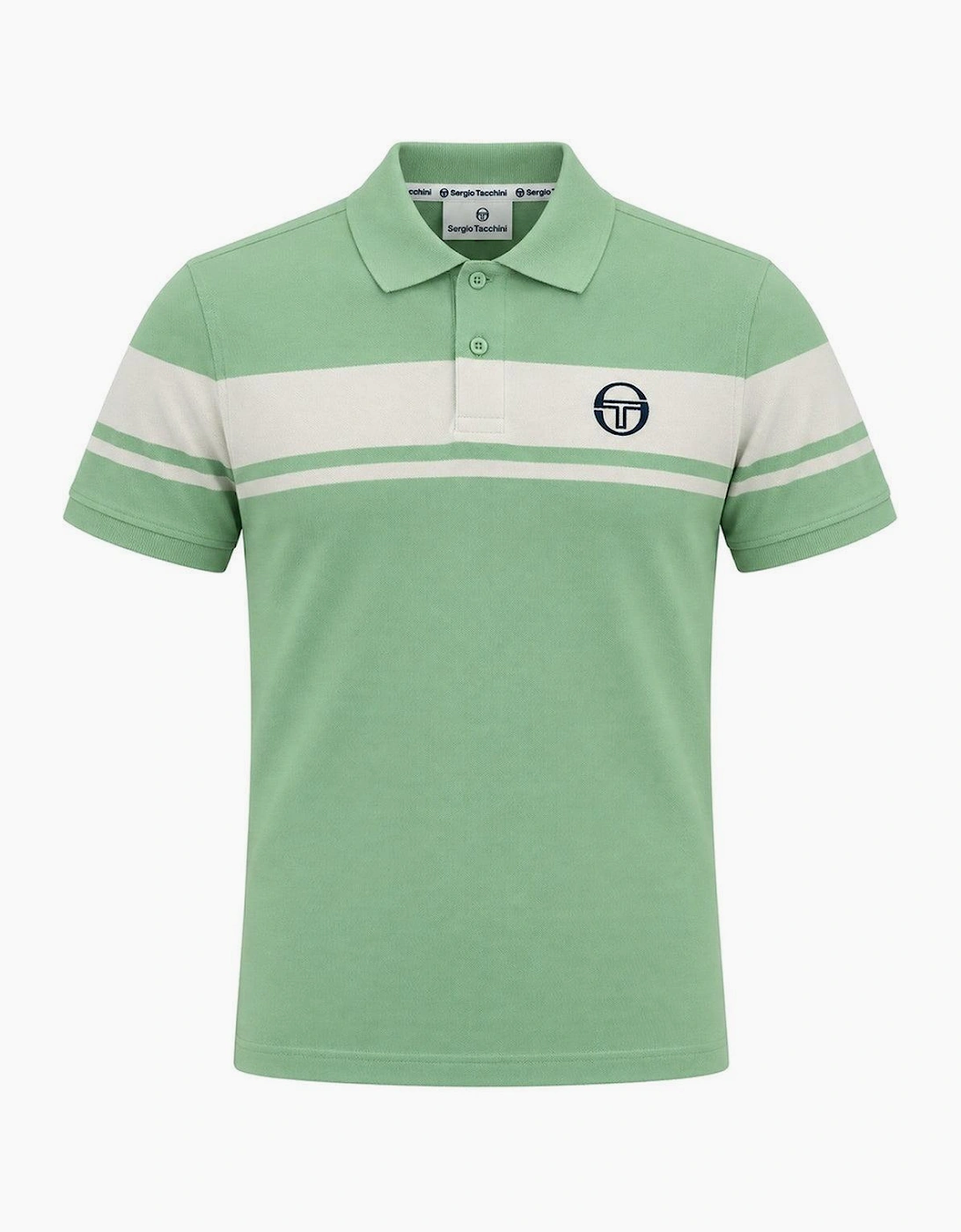 Sergio Tacchini Young Line Polo Shirt Quiet Green/Gardenia
