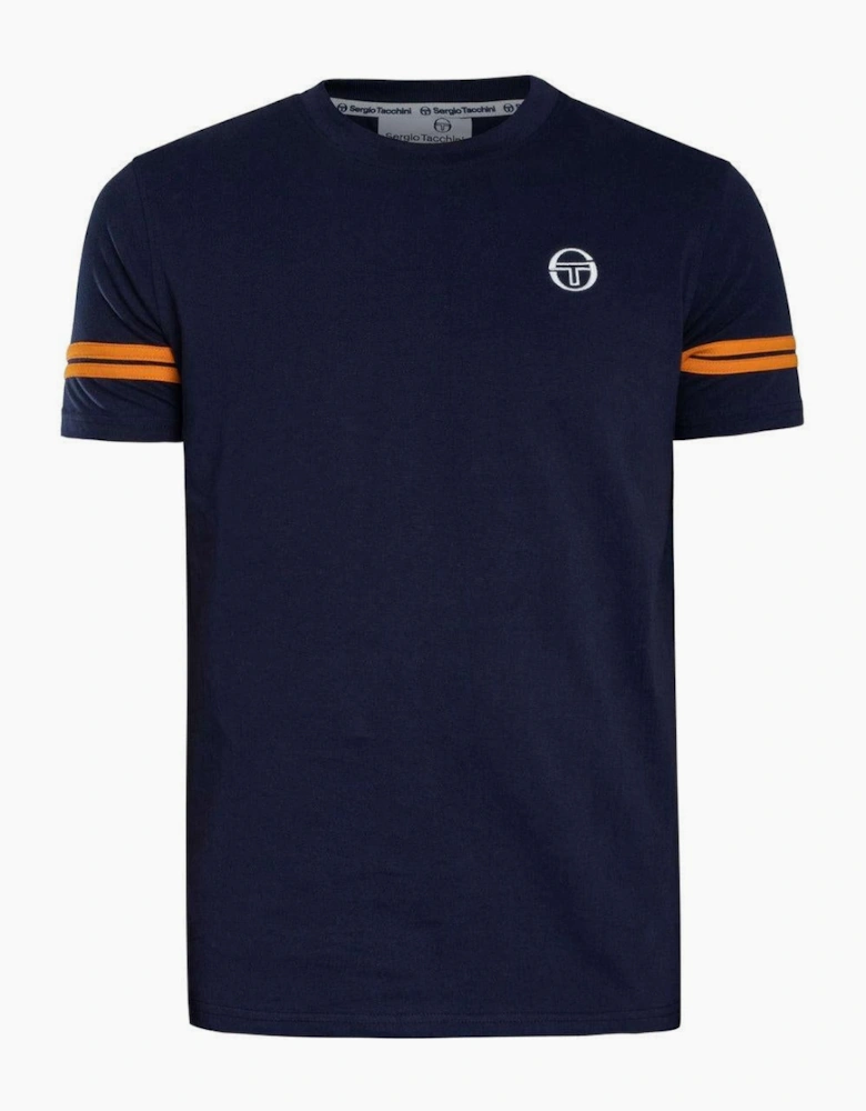 Sergio Tacchini Grello T-Shirt Maritime Blue/Orange Pepper