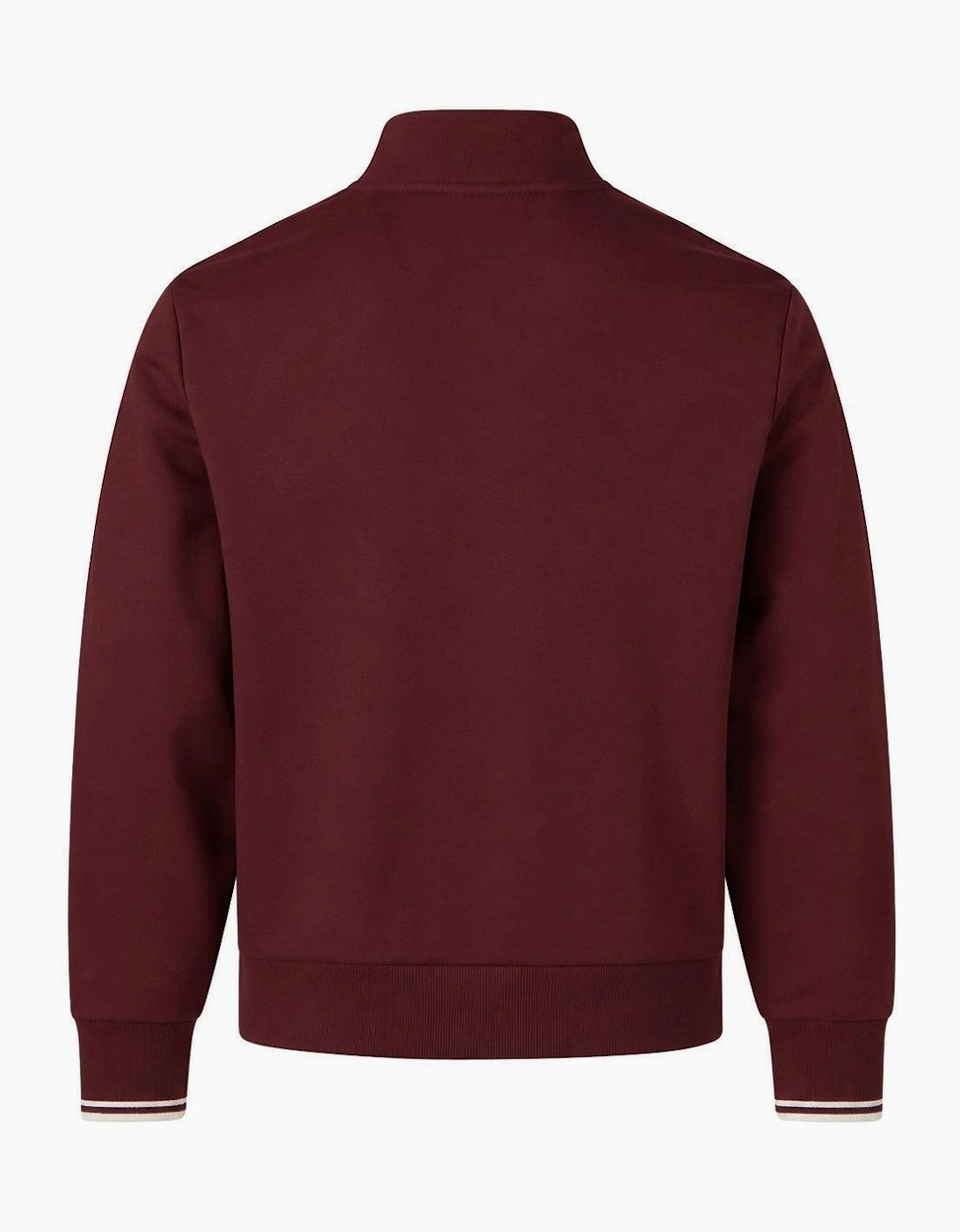 Fred Perry Half Zip Sweatshirt Oxblood/Ecru