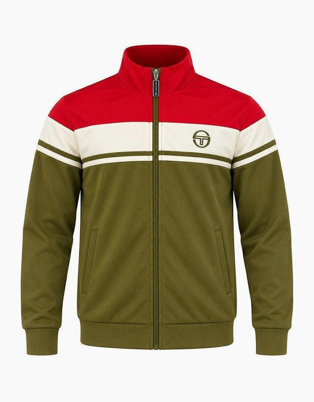 Sergio Tacchini Damarindo Track Top Jacket Adrenaline Rush/Gardenia/Dark Olive