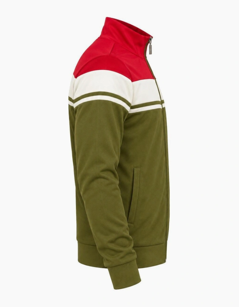 Sergio Tacchini Damarindo Track Top Jacket Adrenaline Rush/Gardenia/Dark Olive
