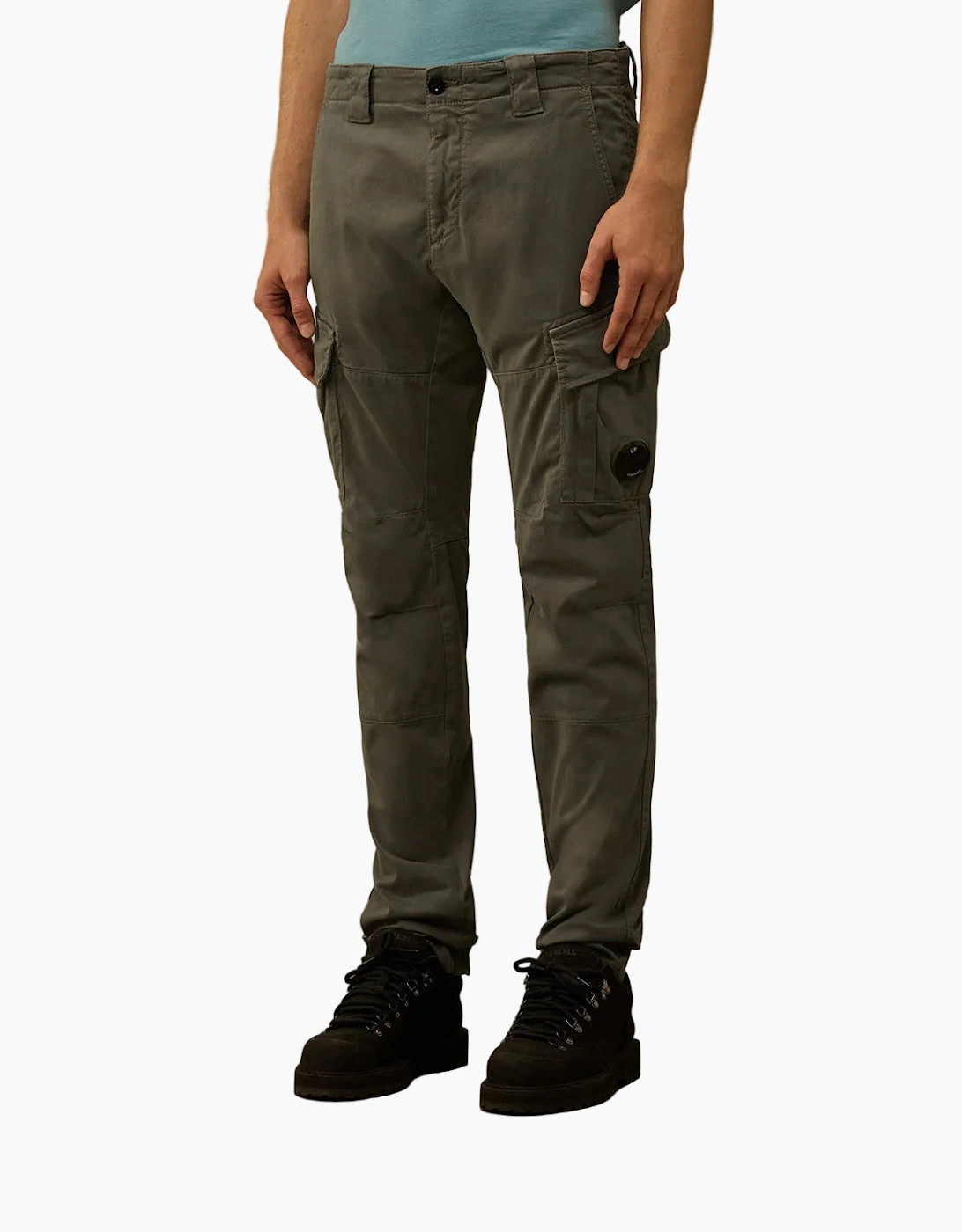 Stretch Satin Lens Cargo Pants