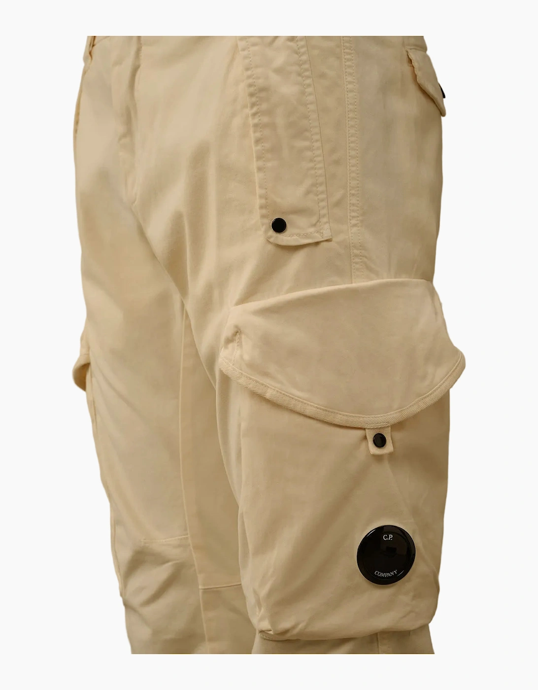 Stretch Satin Lens Cargo Pants