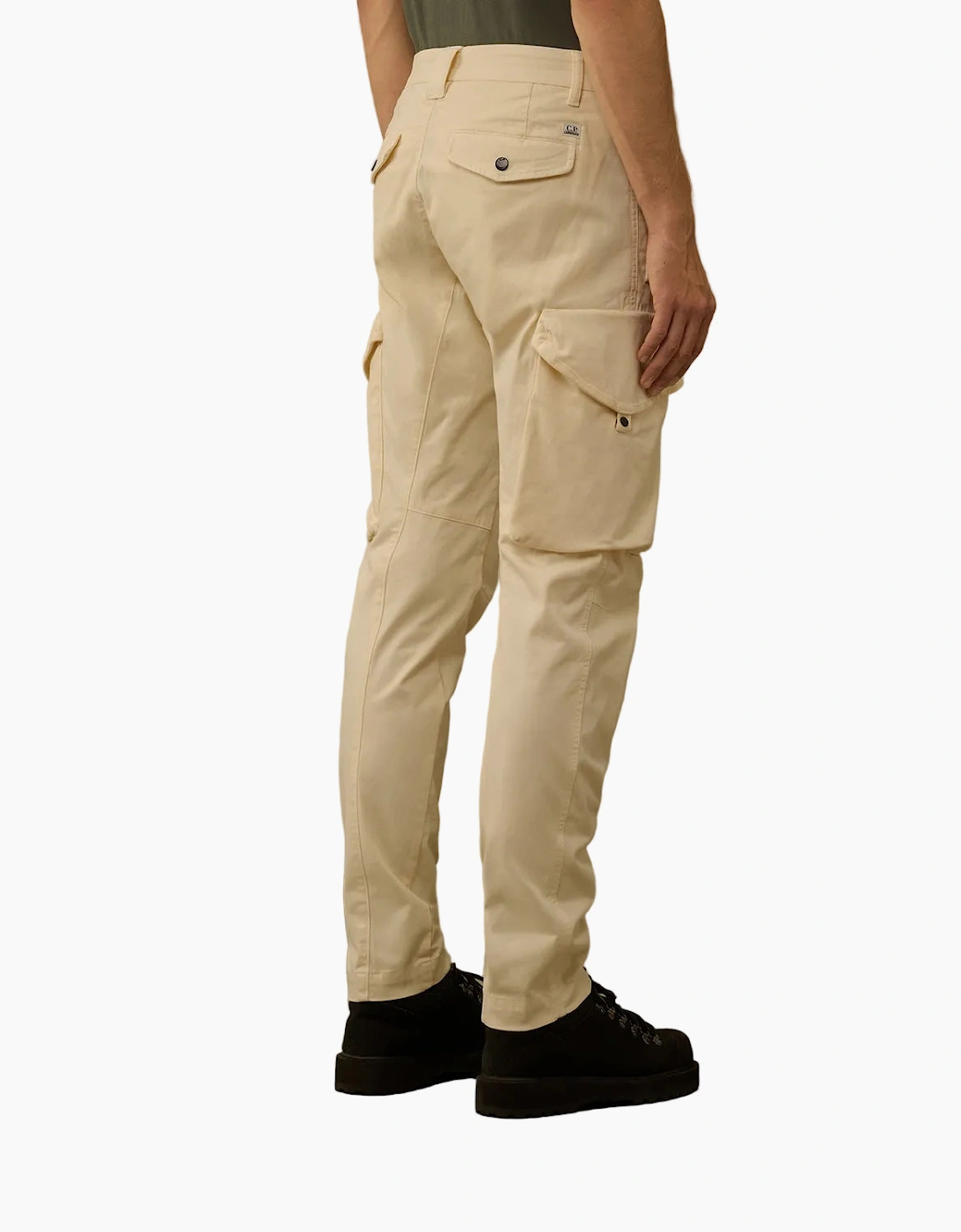 Stretch Satin Lens Cargo Pants
