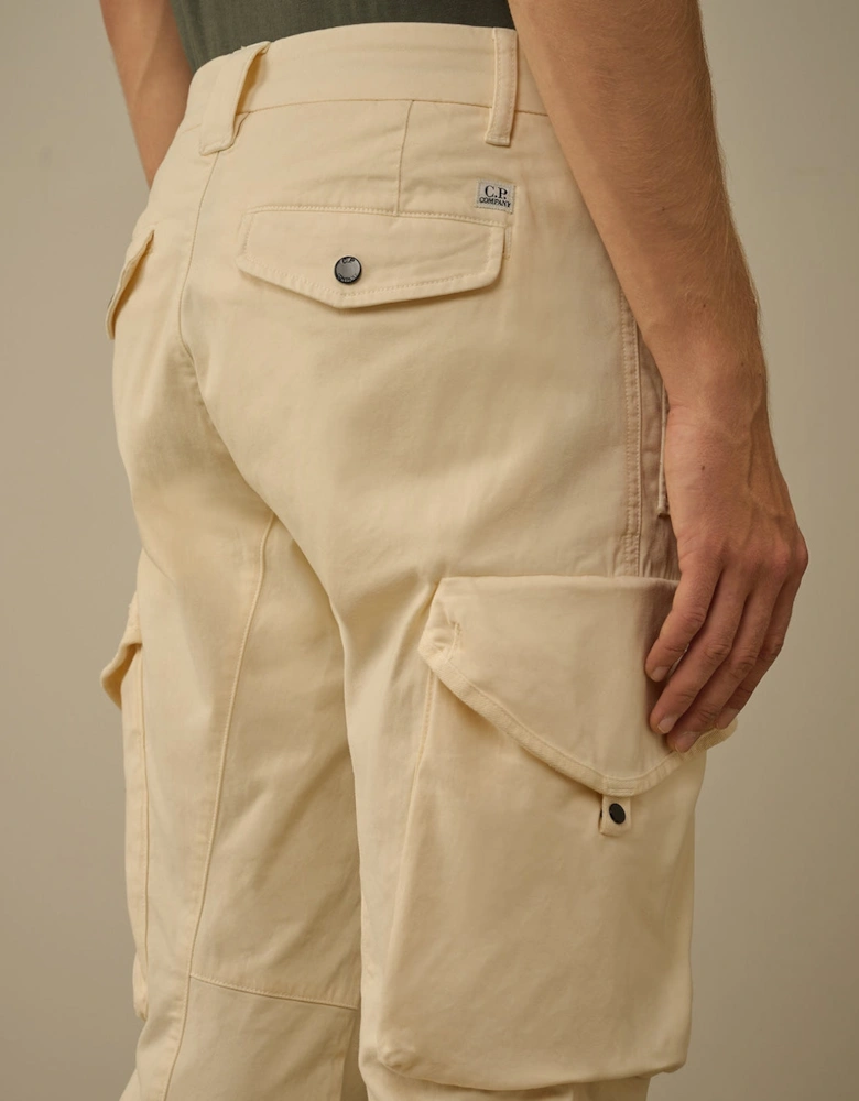 Stretch Satin Lens Cargo Pants