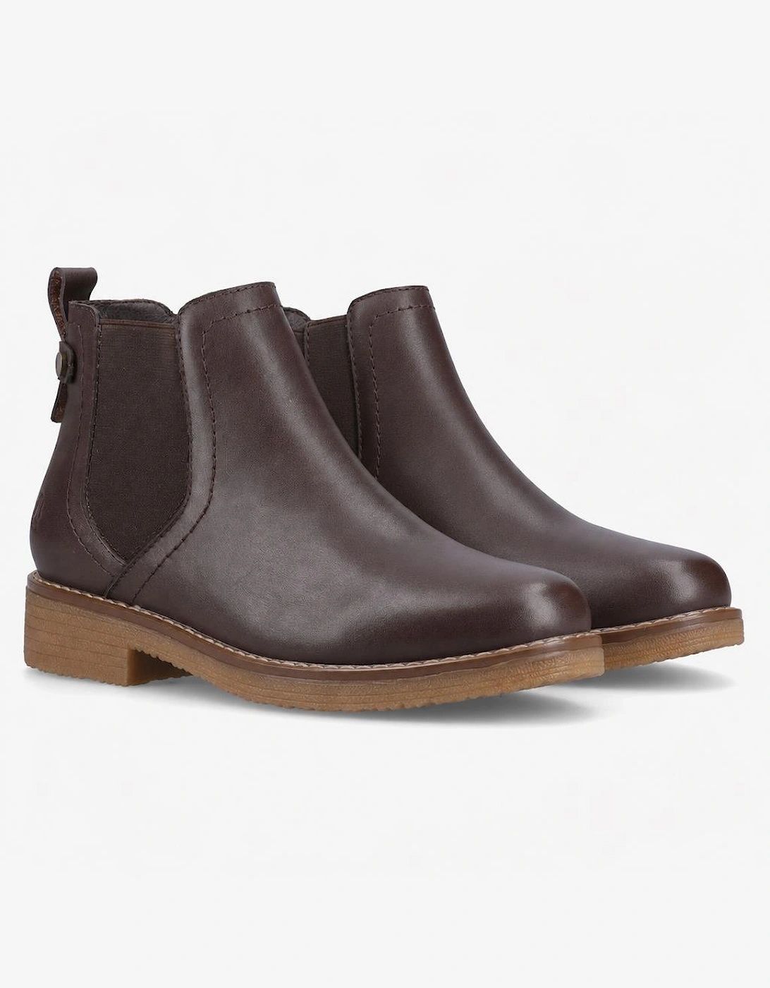 Hush Puppies Maddy Leather Boot Womens Ankle Boots Chocolate