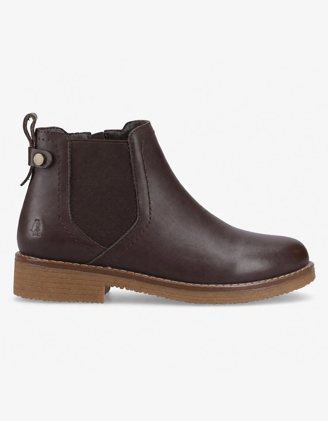 Hush Puppies Maddy Leather Boot Womens Ankle Boots Chocolate