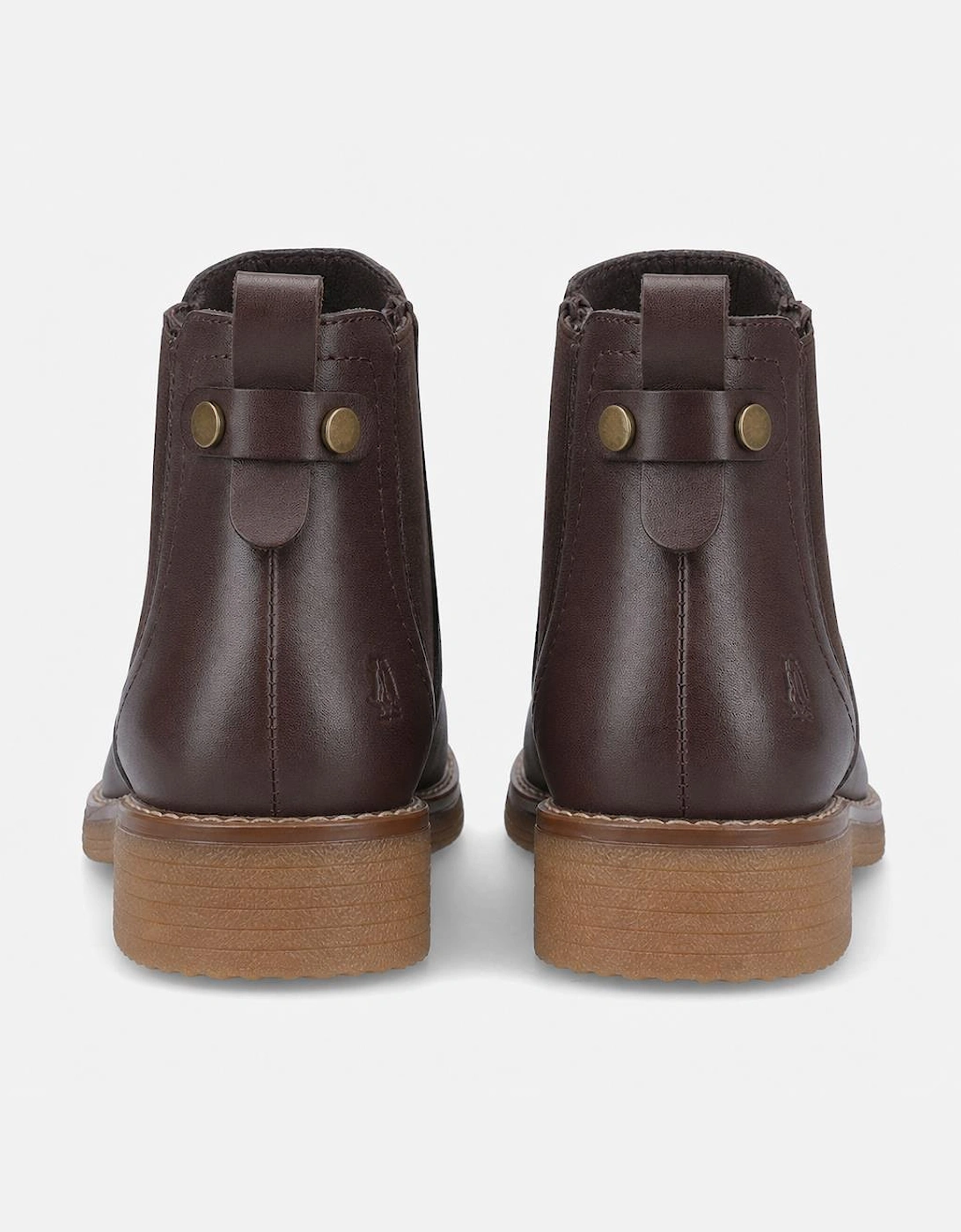 Hush Puppies Maddy Leather Boot Womens Ankle Boots Chocolate