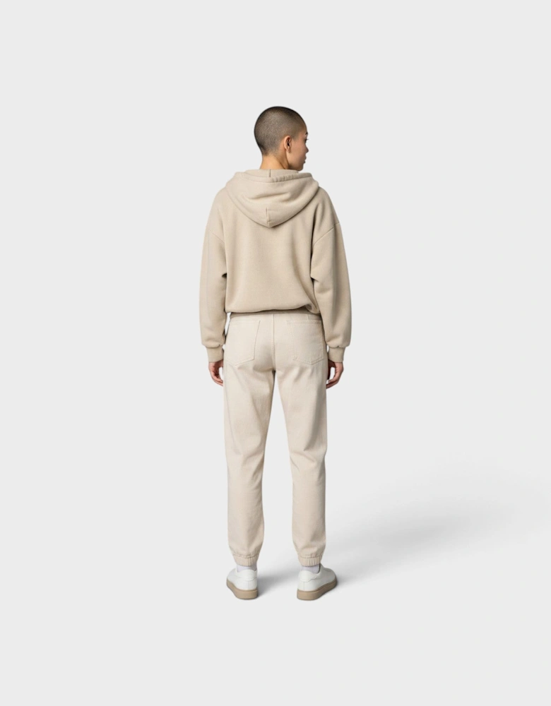 Thermal Zip-Up Hoodie Taupe