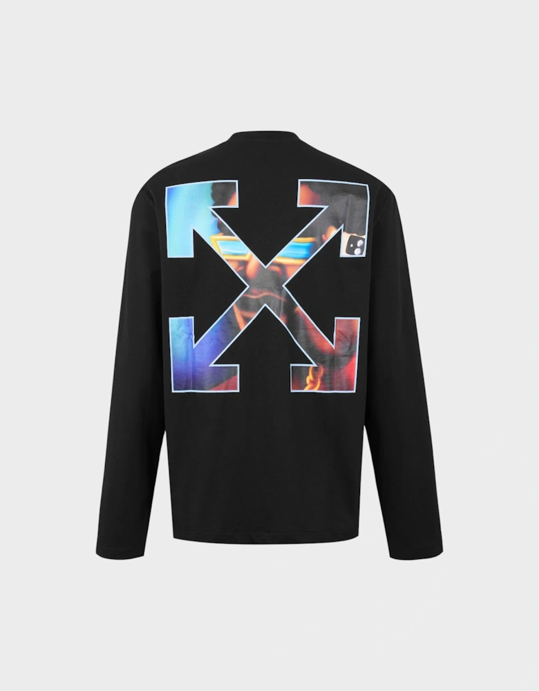 Barber Arrow Skate Long-Sleeve Cotton T-Shirt Black