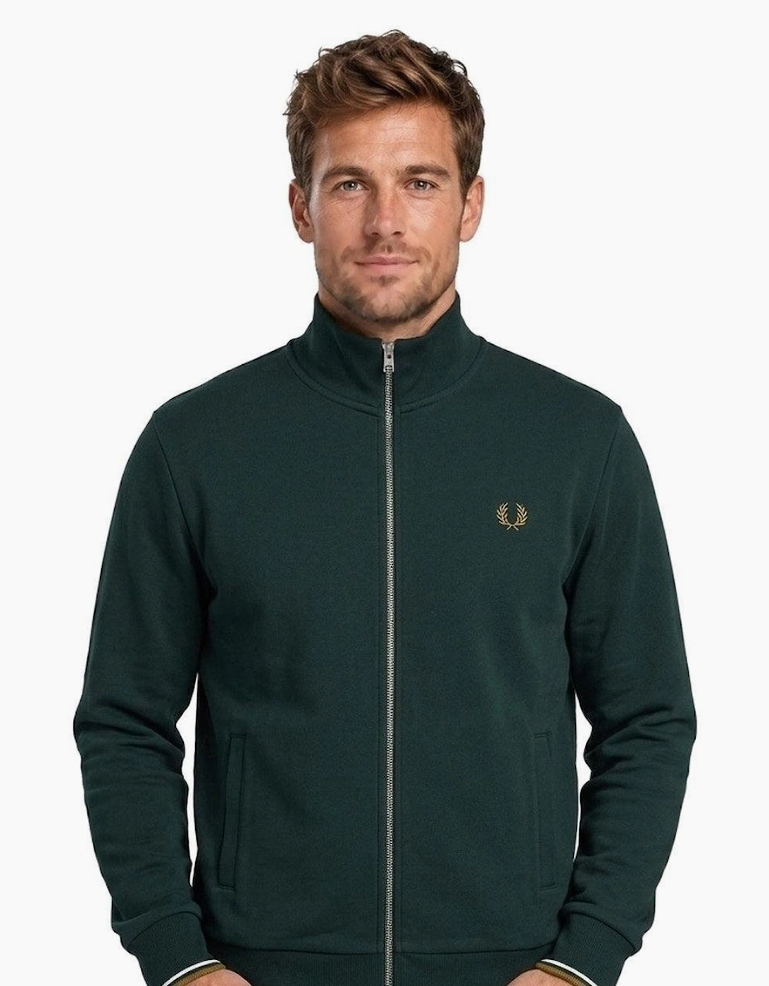 Fred Perry Zip Through Sweatshirt Grassroots