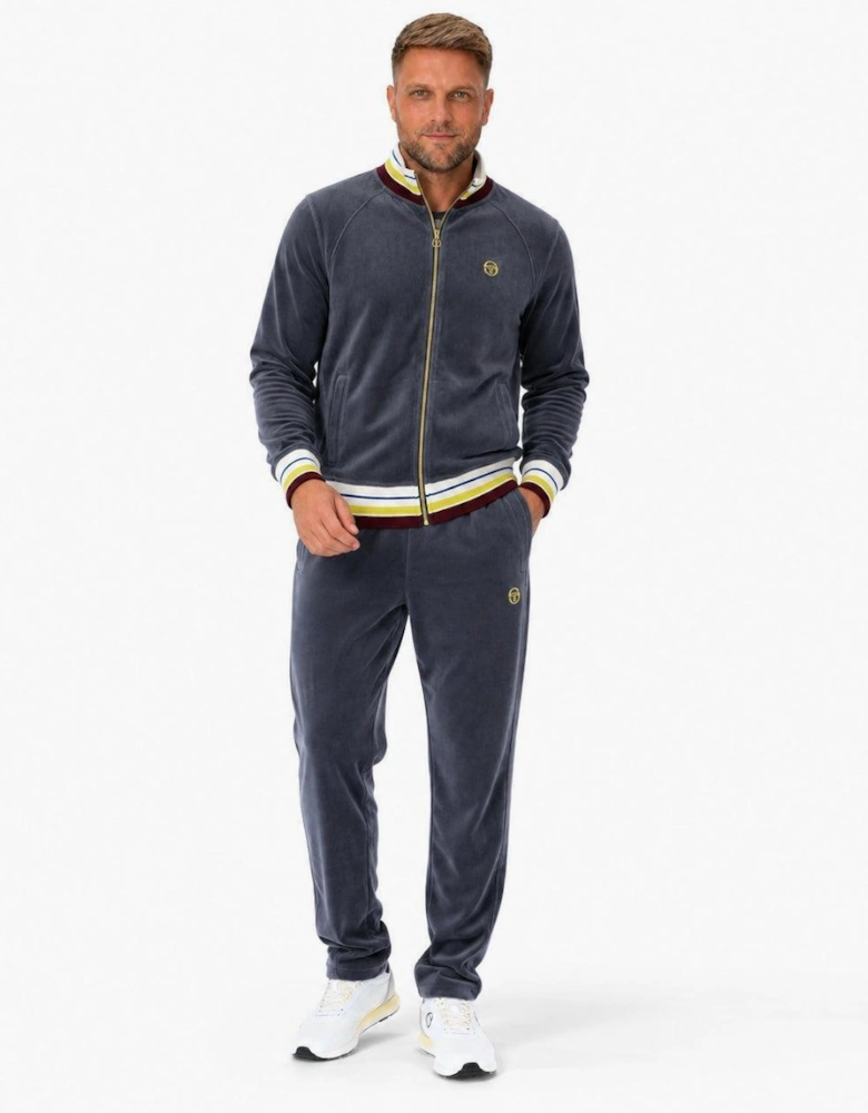 Sergio Tacchini Sartori Velour Track Top Jacket Turbulence