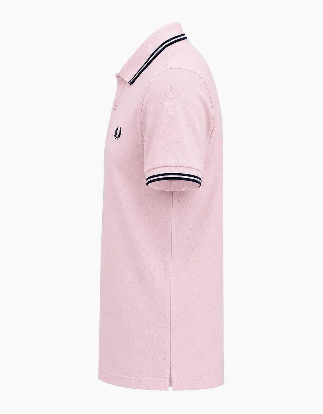 Fred Perry Twin Tipped Polo Shirt Iced Pink/Navy/Navy