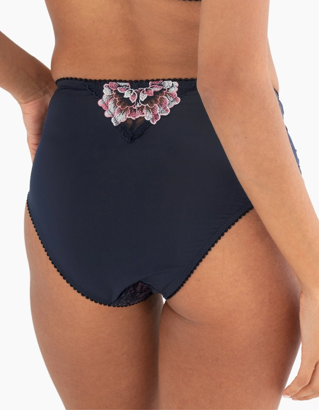 3834 Pour Moi Sofia Lace Embroidered Deep Brief