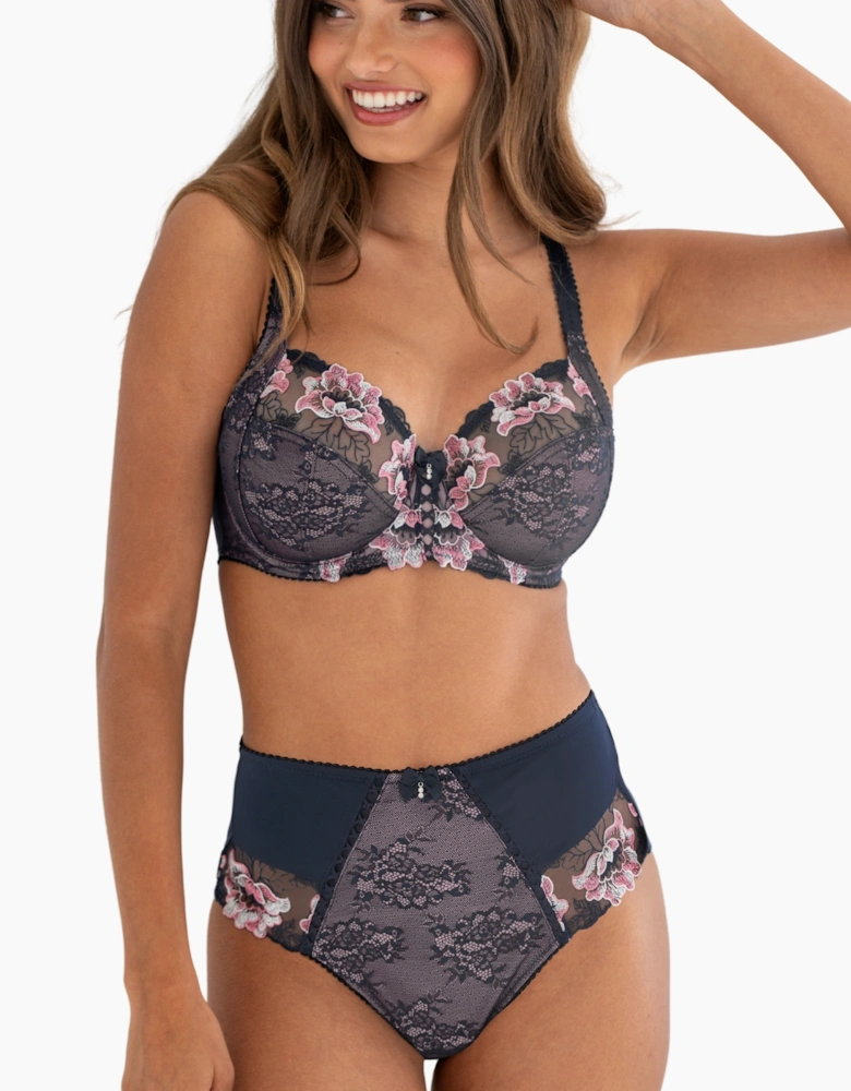 3834 Pour Moi Sofia Lace Embroidered Deep Brief