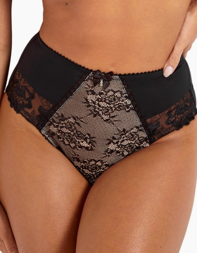 3834 Pour Moi Sofia Lace Embroidered Deep Brief