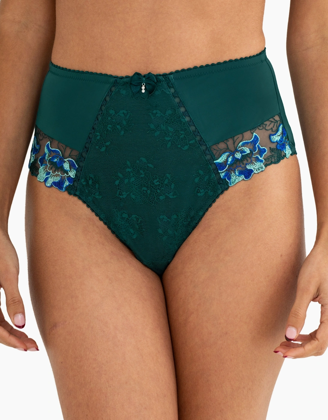 3834 Pour Moi Sofia Lace Embroidered Deep Brief