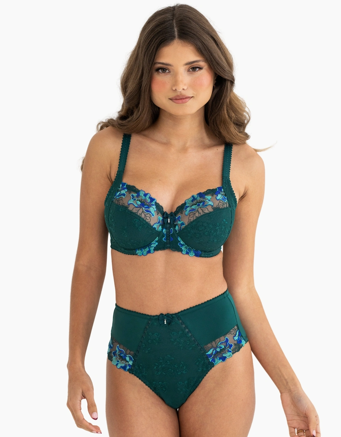 3834 Pour Moi Sofia Lace Embroidered Deep Brief