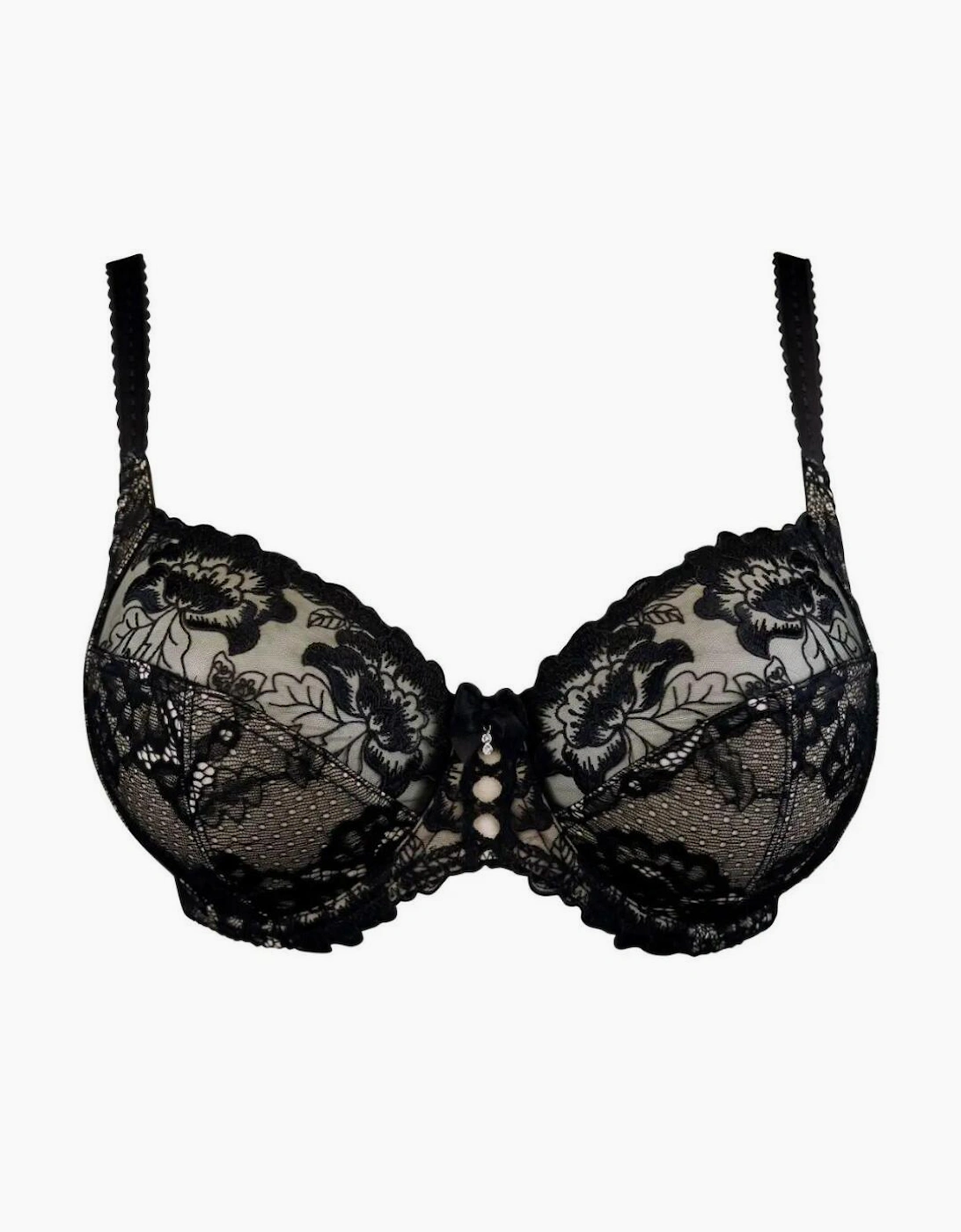 3827 Pour Moi Sofia Lace Embroidered Side Support Bra