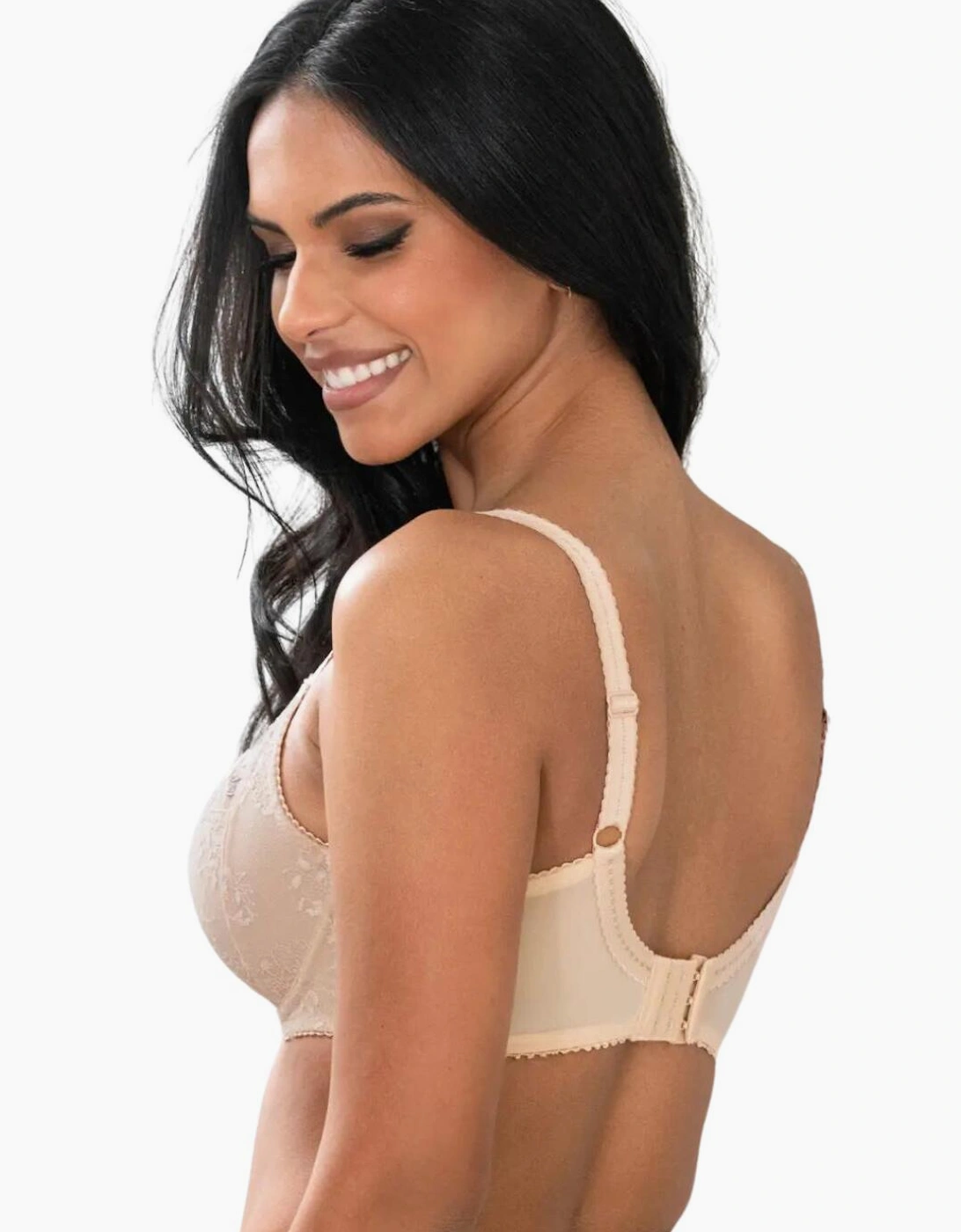 3827 Pour Moi Sofia Lace Embroidered Side Support Bra
