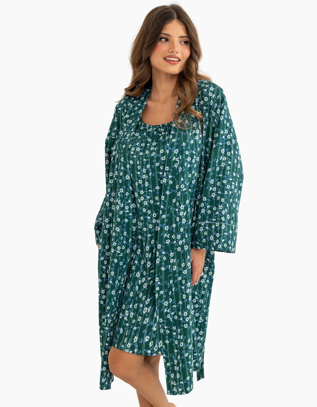 23267 Pour Moi Pure Cotton Dressing Gown