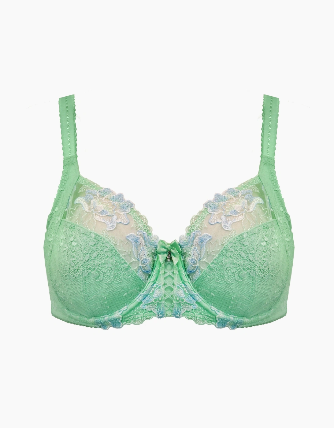 3827 Pour Moi Sofia Lace Embroidered Side Support Bra