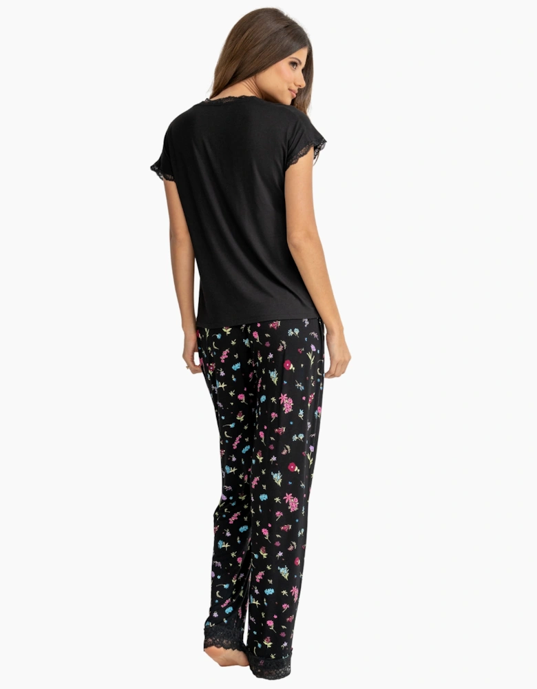 23237 Pour Moi Sofa Loves Lace T-Shirt And Trouser Pyjama Set