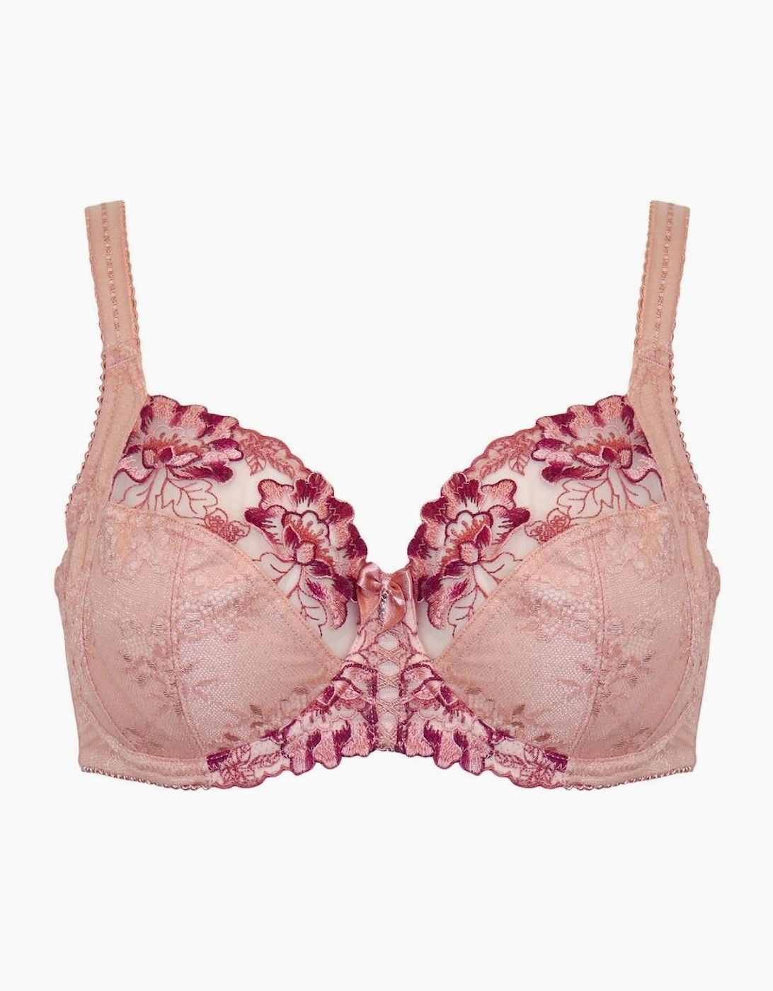 3827 Pour Moi Sofia Lace Embroidered Side Support Bra