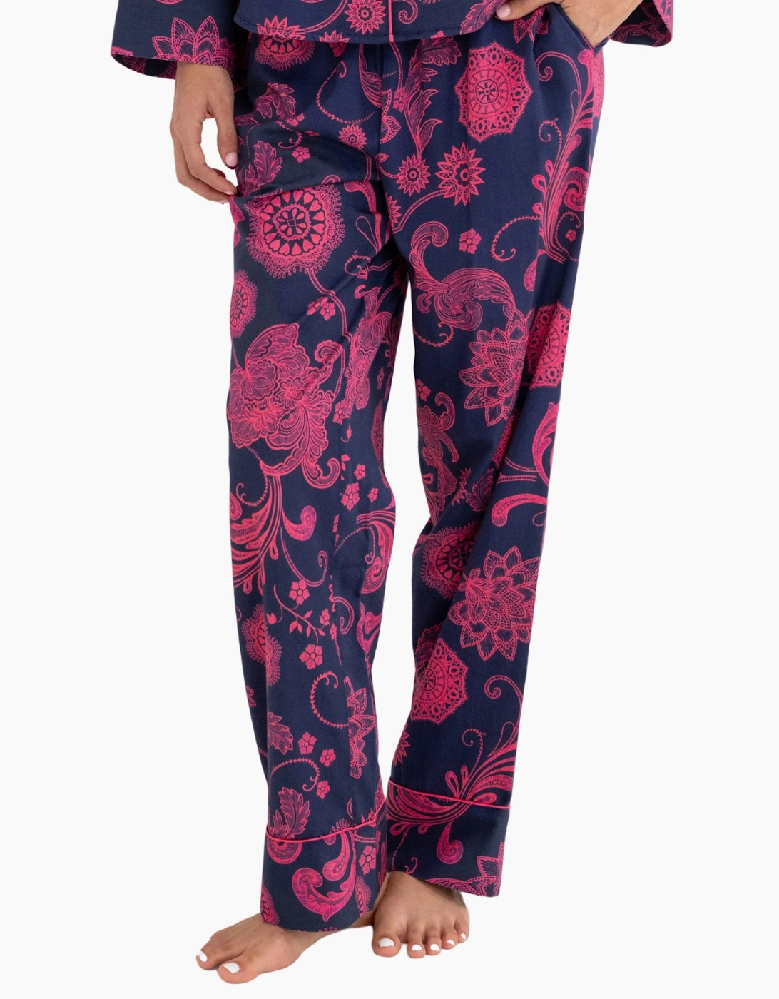 23273 Pour Moi Pure Cotton Button Through Revere Collar Pyjama Set