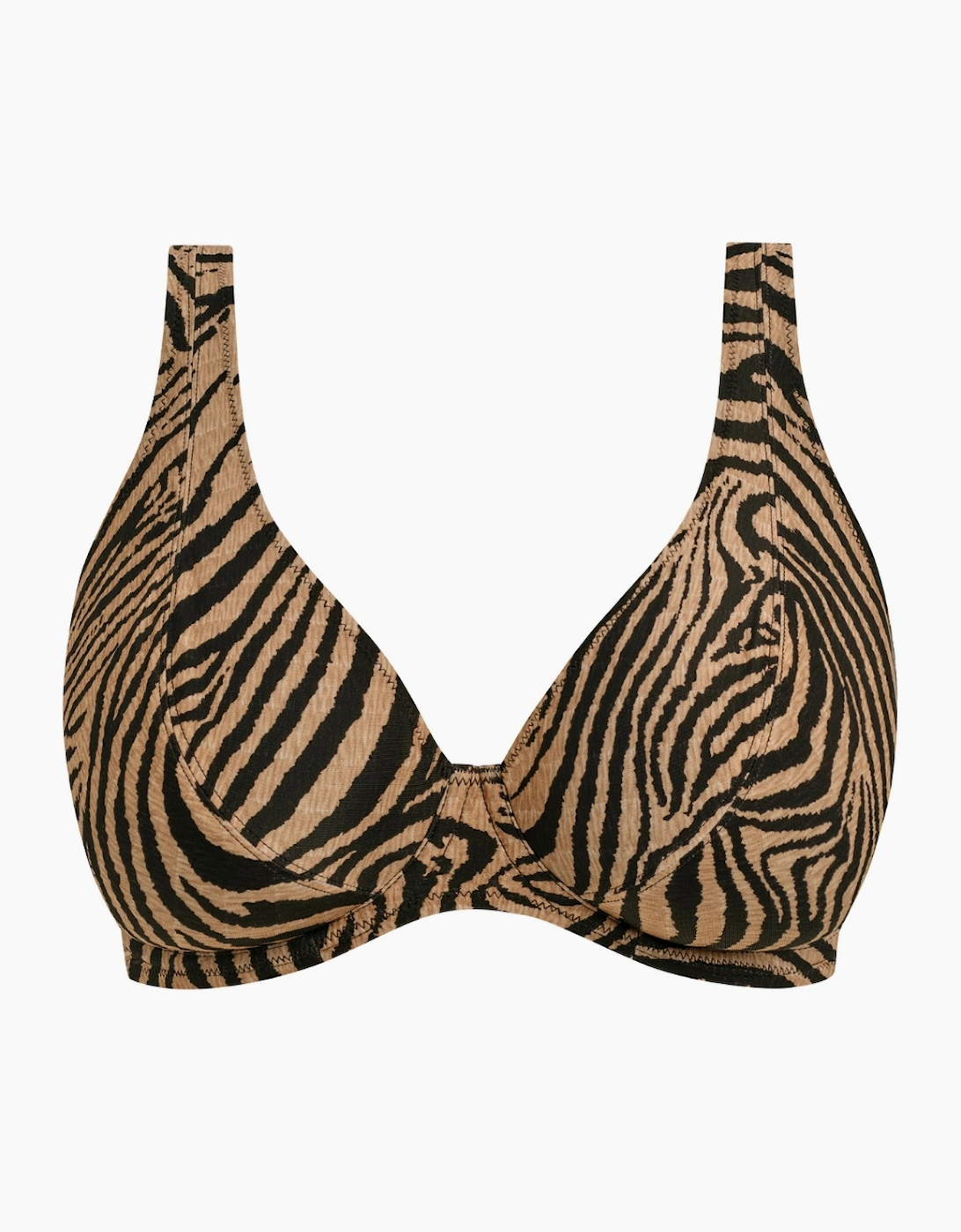 As208213 Freya Tortoli Bay Underwired High Apex Bikini Top
