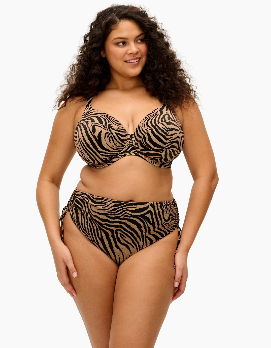 Es803702 Elomi Tortoli Bay Underwired Plunge Bikini Top
