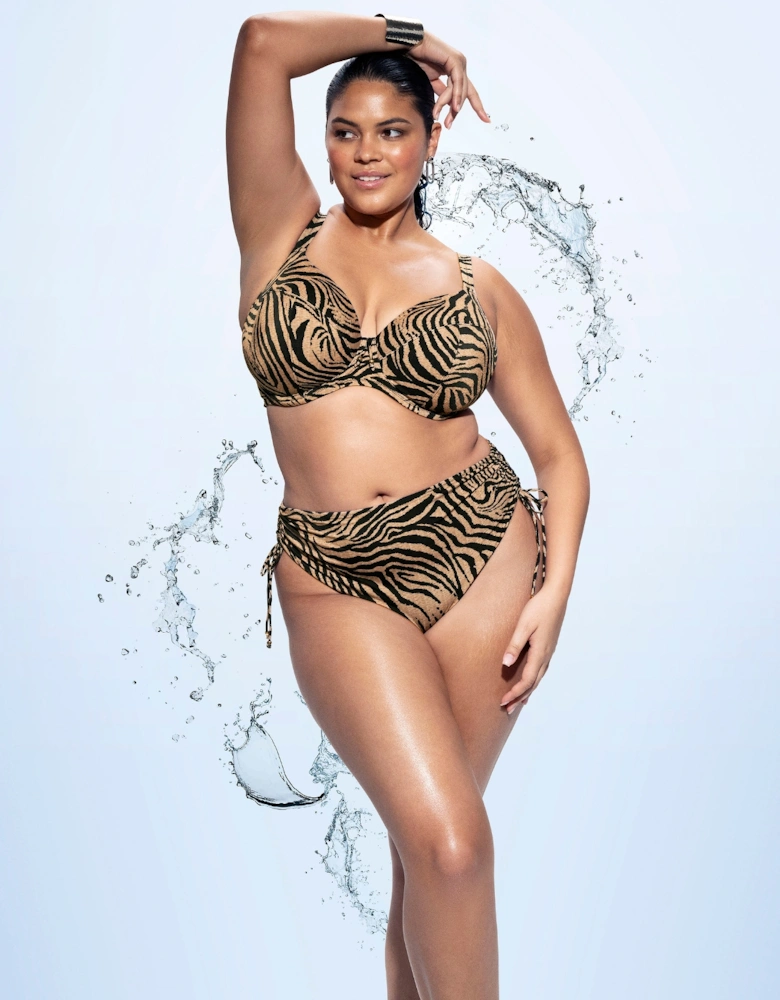 Es803702 Elomi Tortoli Bay Underwired Plunge Bikini Top