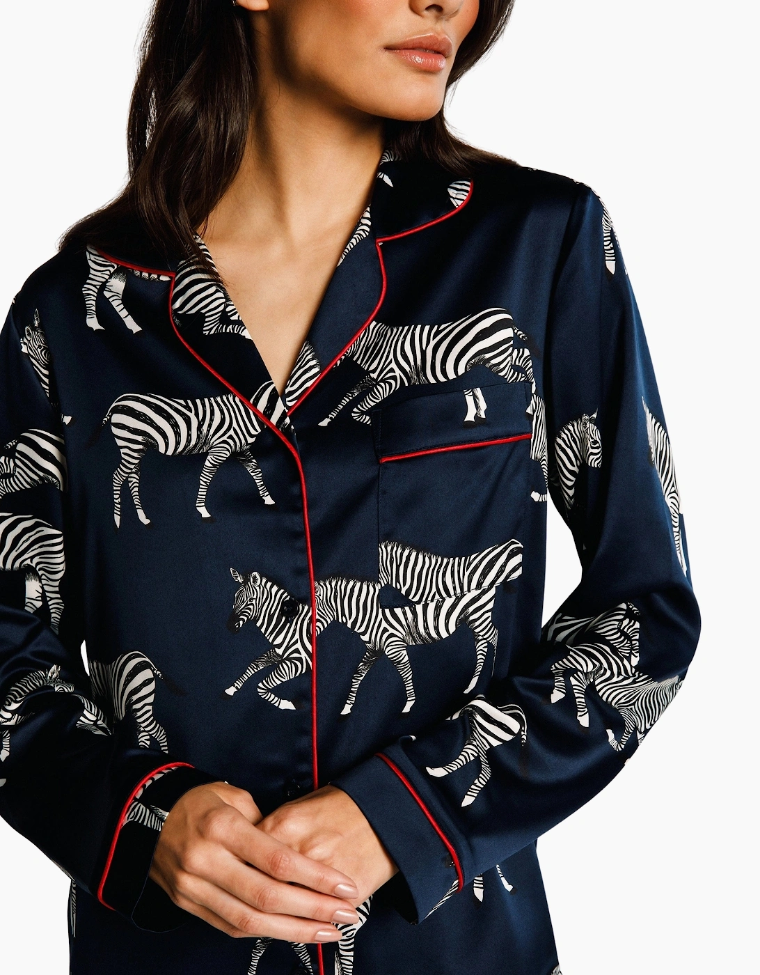 Cw9004rzba20 Chelsea Peers Satin Long Pyjama Set