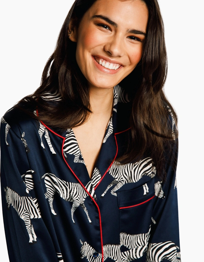 Cw9004rzba20 Chelsea Peers Satin Long Pyjama Set
