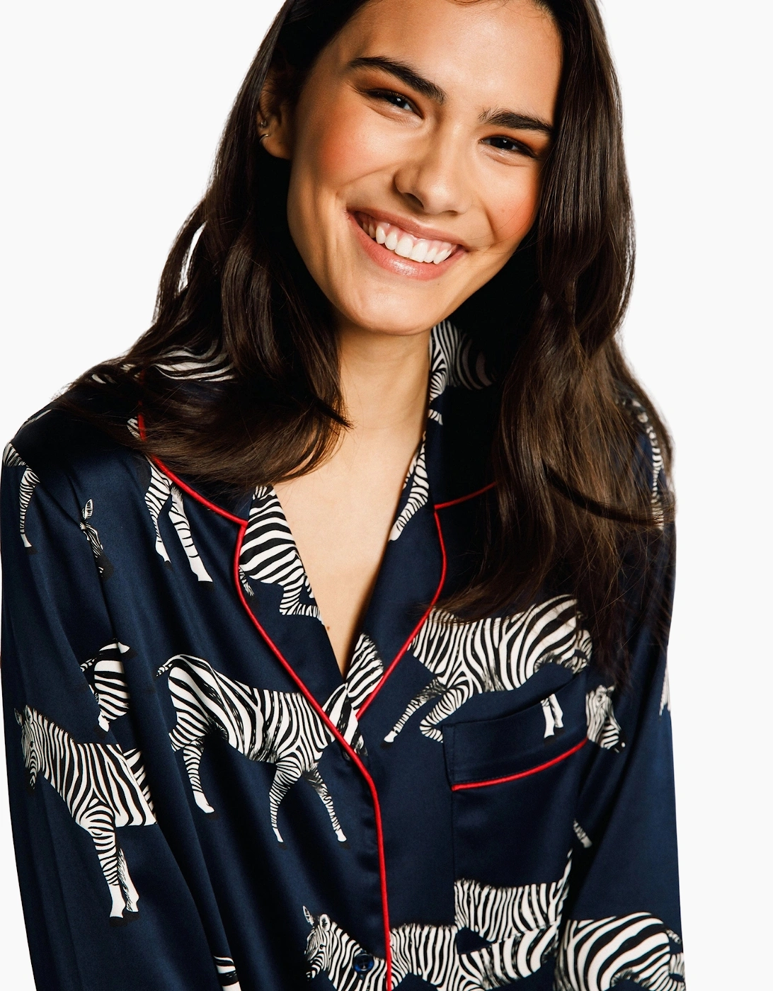Cw9004rzba20 Chelsea Peers Satin Long Pyjama Set