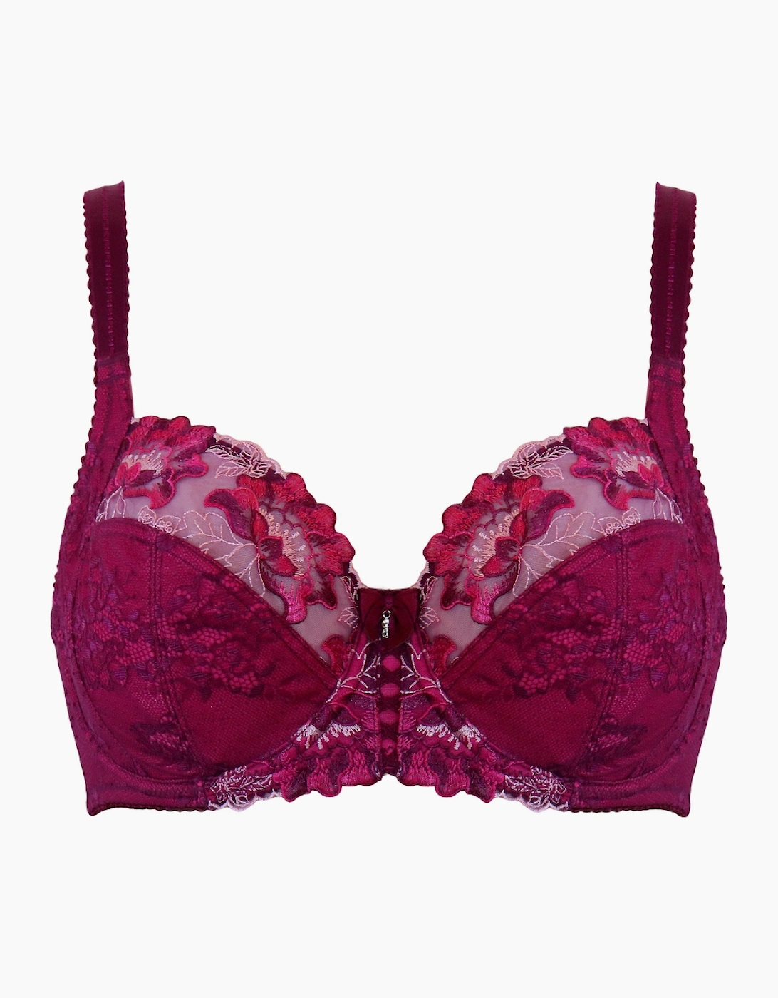 3827 Pour Moi Sofia Lace Embroidered Side Support Bra