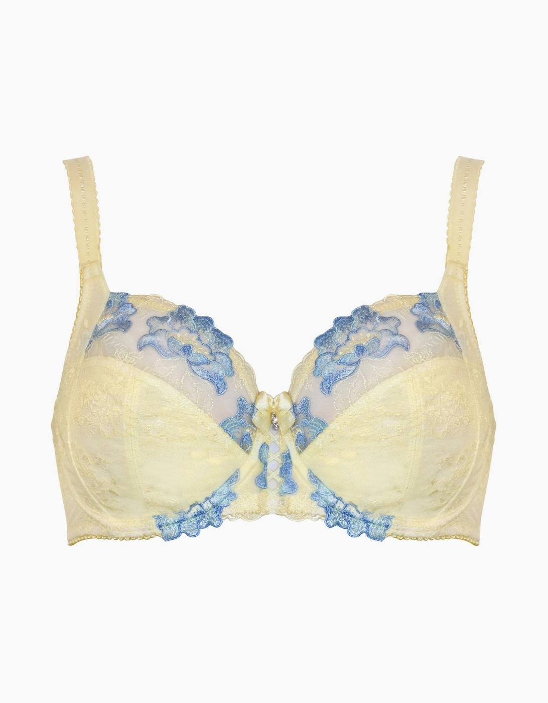 3827 Pour Moi Sofia Lace Embroidered Side Support Bra