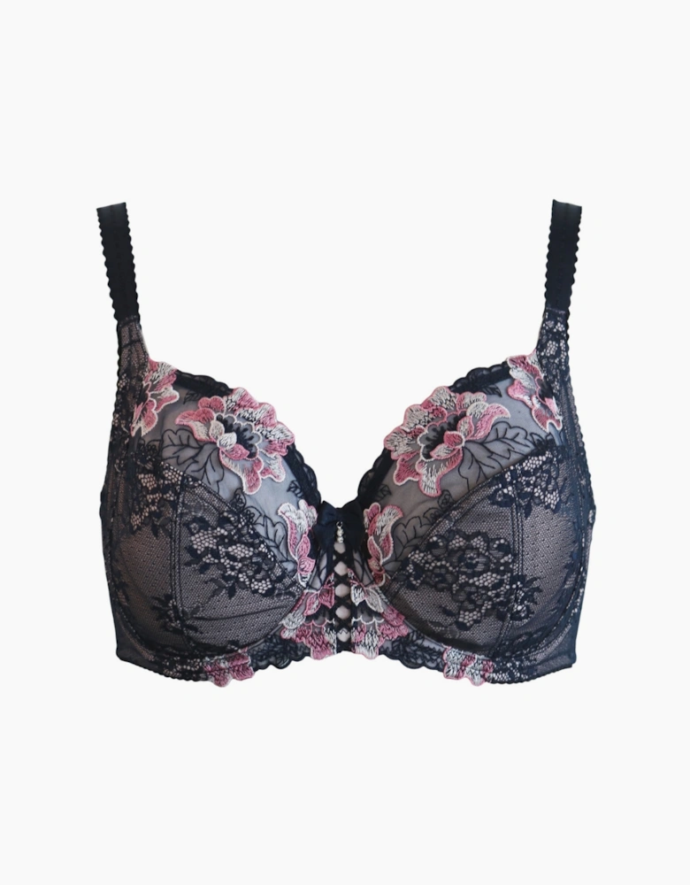 3827 Pour Moi Sofia Lace Embroidered Side Support Bra