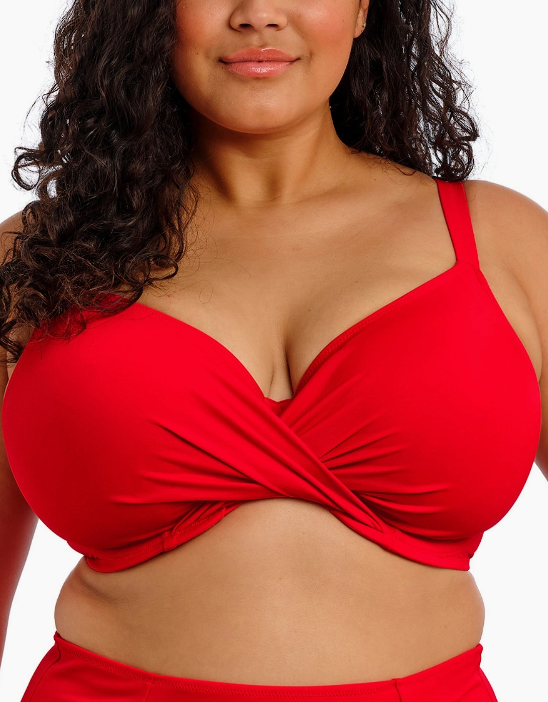 Es7285 Elomi Plain Sailing Underwired Plunge Bikini Top