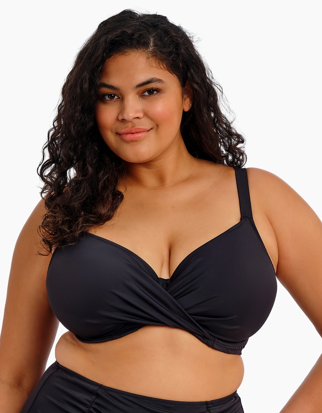 Es7285 Elomi Plain Sailing Underwired Plunge Bikini Top