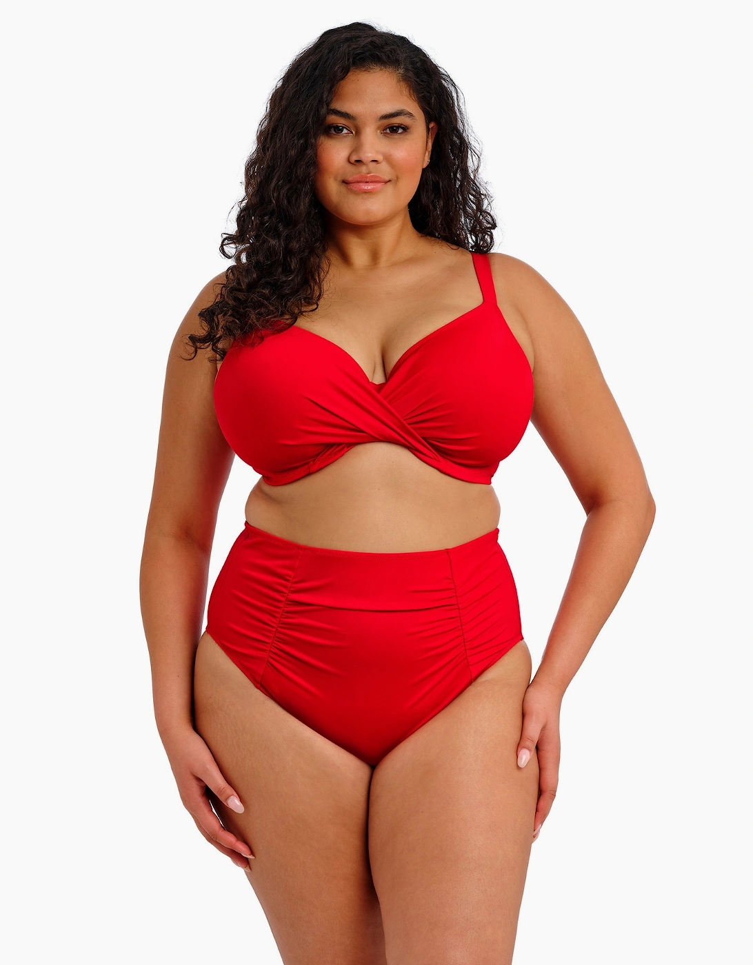 Es7285 Elomi Plain Sailing Underwired Plunge Bikini Top